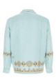 Light pink cotton blend Roses shirt BAZISZT (SR15096)
