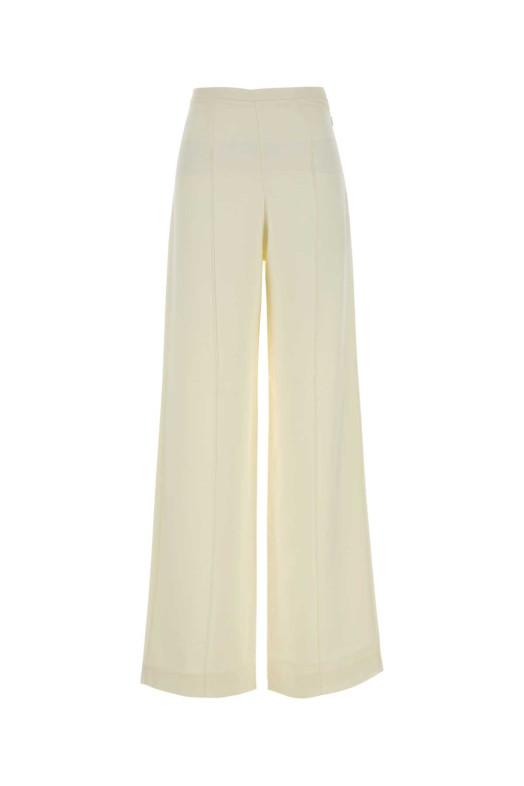 Ivory crepe wide-leg Marlene pant Beige TALLER MARMO (TMPF2614101)