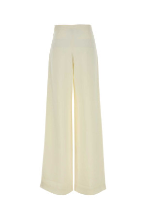 Ivory crepe wide-leg Marlene pant Beige TALLER MARMO (TMPF2614101)