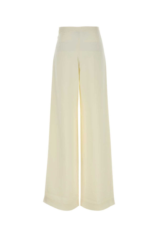 Ivory crepe wide-leg Marlene pant Beige TALLER MARMO (TMPF2614101)