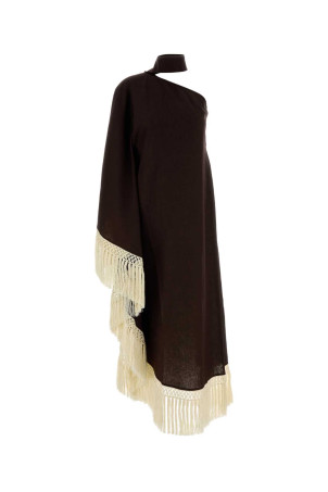 Brown linen Andres dress TALLER MARMO (TMPF2664154)