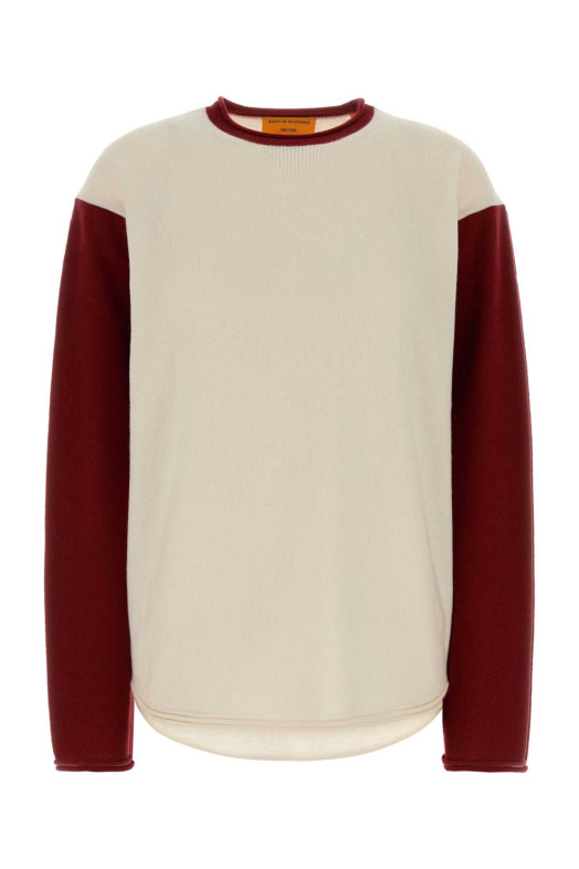 Ivory cashmere oversize Baseball sweater GUEST IN RESIDENCE (U45910JL)