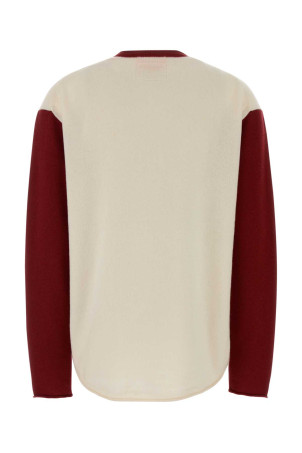Ivory cashmere oversize Baseball sweater GUEST IN RESIDENCE (U45910JL)