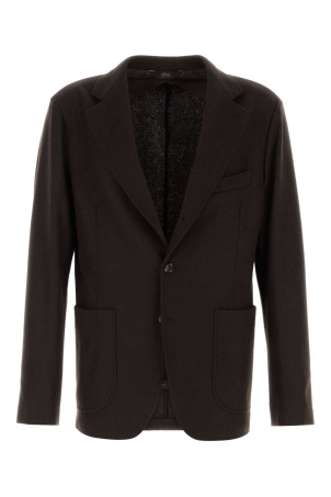 Dark brown cashmere blazer BRIONI (UJVV0LOD618)