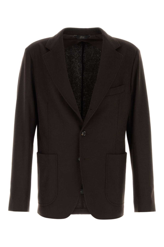 Dark brown cashmere blazer BRIONI (UJVV0LOD618)