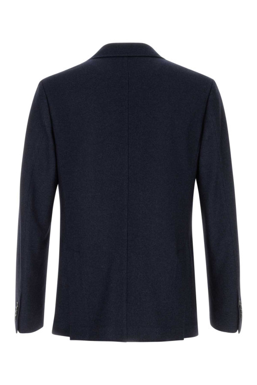Midnight blue silk and cashmere blazer BRIONI (UJVV0LOE613)