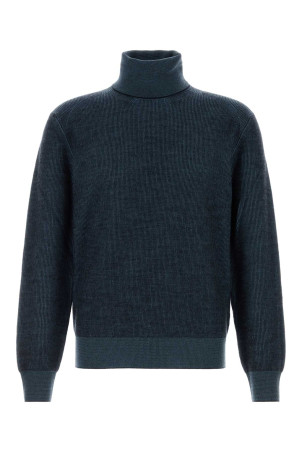 Melange blue cashmere blend sweater BRIONI (UMU30LOCK12)