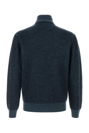 Melange blue cashmere blend sweater BRIONI (UMU30LOCK12)