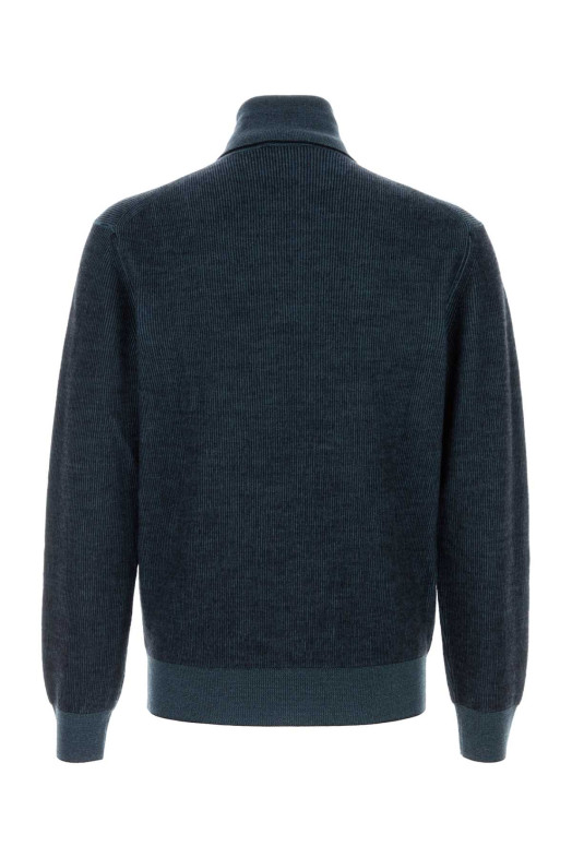 Melange blue cashmere blend sweater BRIONI (UMU30LOCK12)