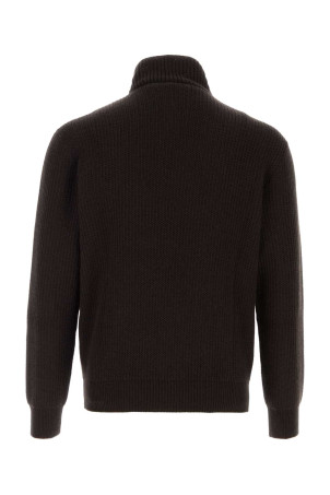 Dark brown cashmere sweater BRIONI (UMU70LOEK08)