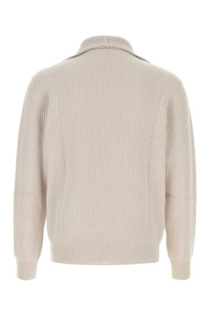 Light grey cashmere polo shirt BRIONI (UMUW0LOEK08)