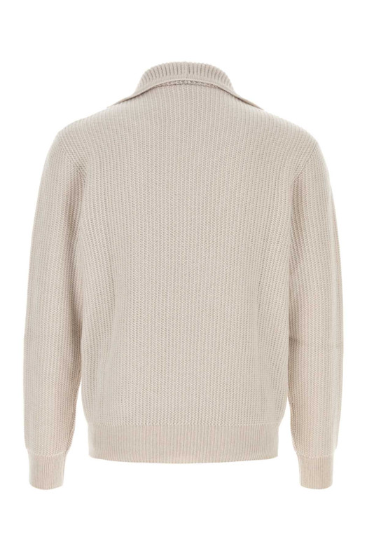 Light grey cashmere polo shirt BRIONI (UMUW0LOEK08)
