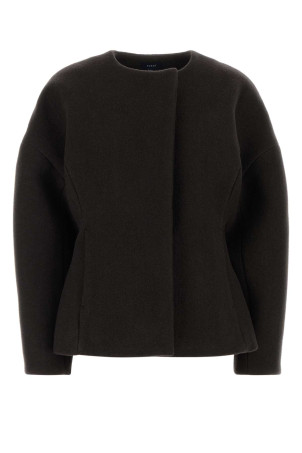 Dark brown cotton blend France coat SOEUR (VES0162FRANCE)