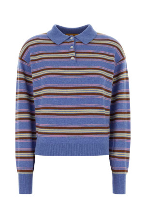 Embroidered cashmere Collegiate polo shirt GUEST IN RESIDENCE (W43810JL)