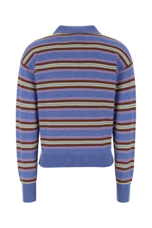 Embroidered cashmere Collegiate polo shirt GUEST IN RESIDENCE (W43810JL)