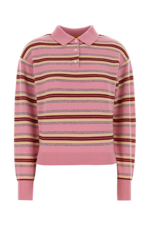 Embroidered cashmere Collegiate polo shirt GUEST IN RESIDENCE (W43810JL)