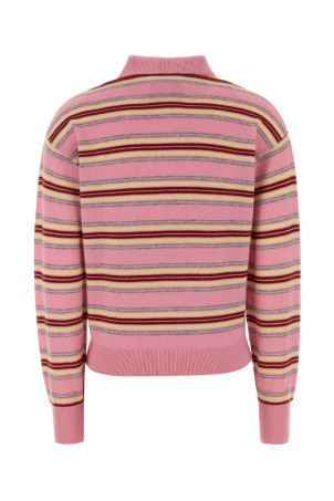 Embroidered cashmere Collegiate polo shirt GUEST IN RESIDENCE (W43810JL)