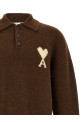 'Ami de Coeur' polo shirt Brown