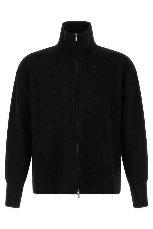 Zip sweater Black