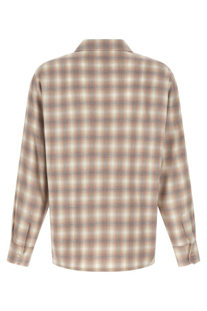 Check dégradé shirt Beige