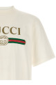 'Gucci Web' print T-shirt with 'Incrocio GG' White