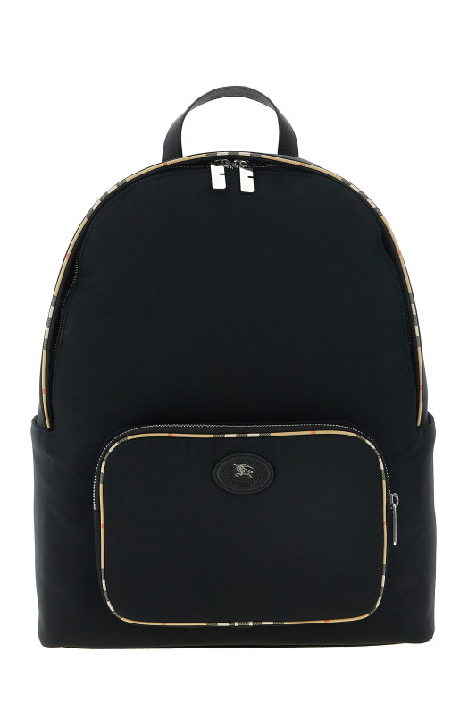 Check backpack Black
