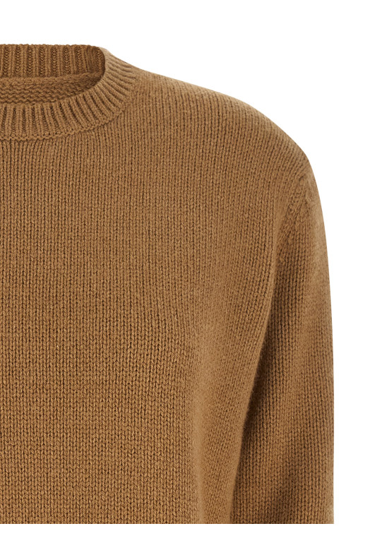 Camel wool sweater Brown