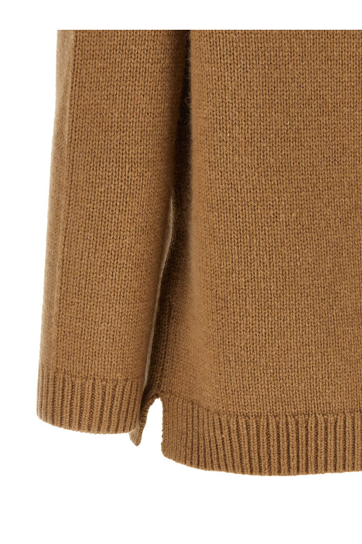 Camel wool sweater Brown