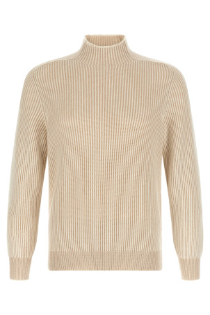 English ribbed sweater Beige