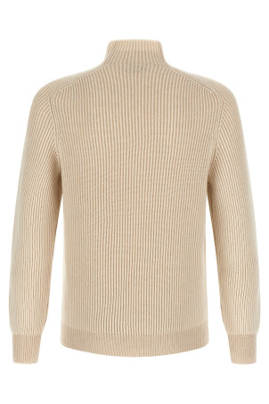English ribbed sweater Beige