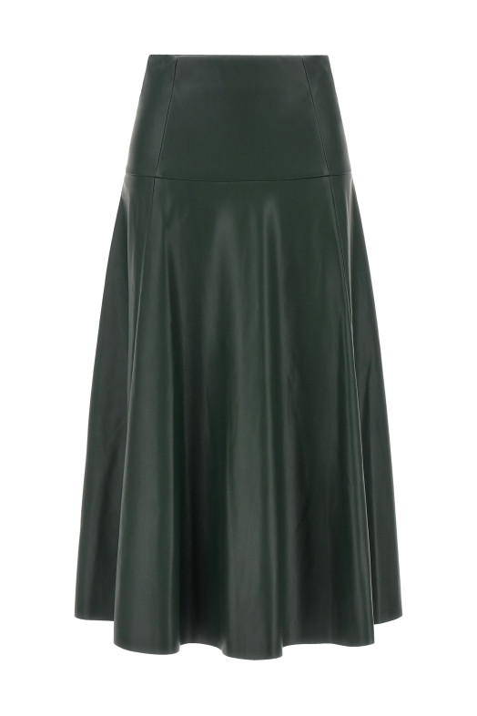 Eco-leather skirt Green