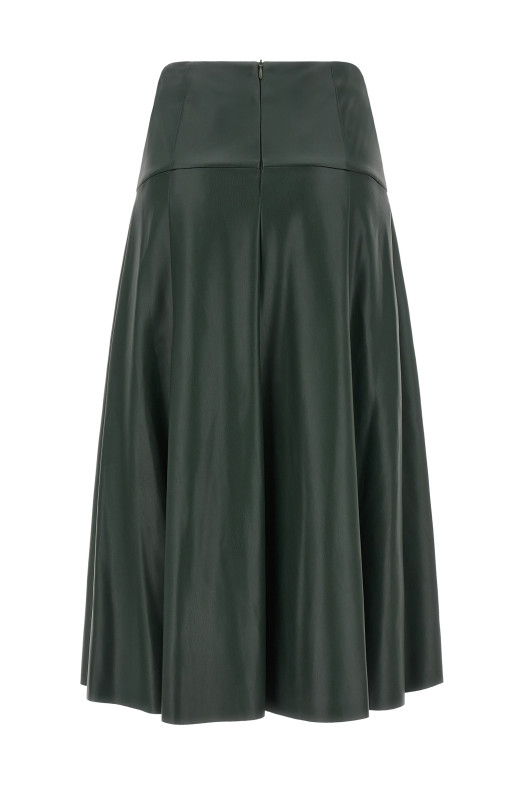 Eco-leather skirt Green