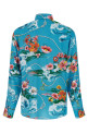 Gucci floral print shirt BLUE
