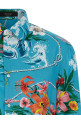 Gucci floral print shirt BLUE