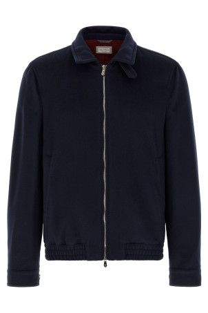 Wool bomber beaver Blue