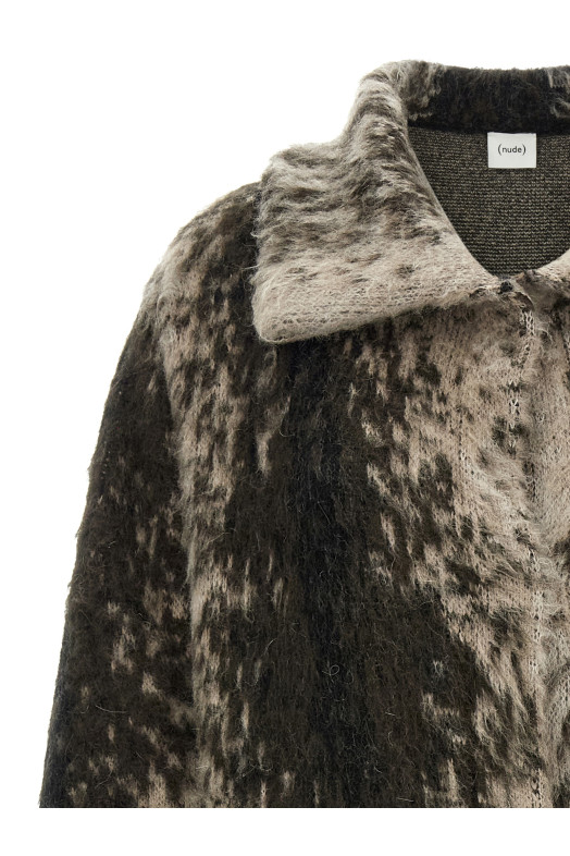 Wool and alpaca coat Brown