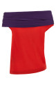 'Off Shoulder' tank top Red