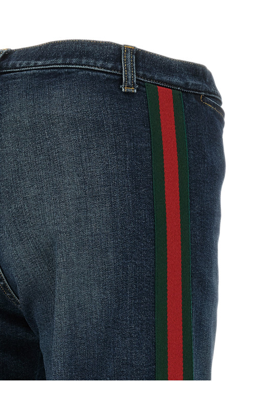 'Nastro Web' jeans Blue