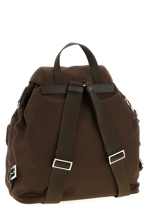 Рюкзак среднего размера Re-Nylon, коричневый PRADA 1BZ811VOTMRV44F0038
