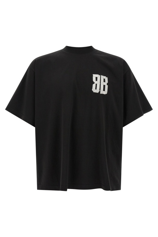 'Glitter Tape Type' T-shirt Black
