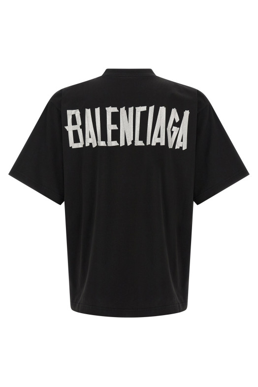 'Glitter Tape Type' T-shirt Black