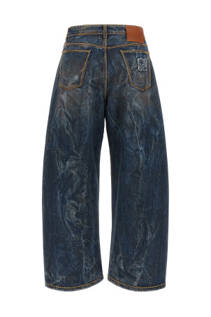 Rhinestone jeans Blue