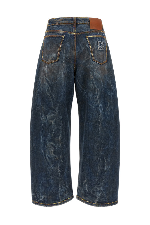 Rhinestone jeans Blue