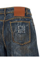 Rhinestone jeans Blue
