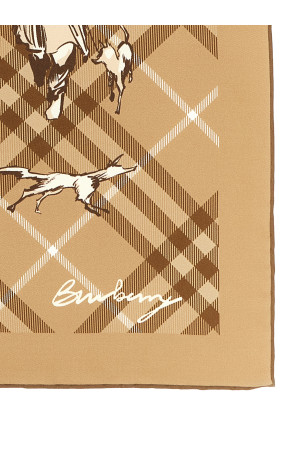 'Check Mates' scarf Beige