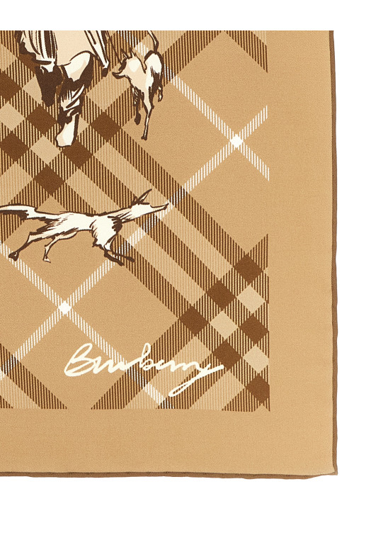 'Check Mates' scarf Beige