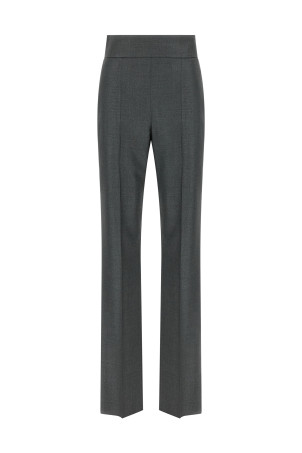 Valentino Garavani Textured Silk Wool pants Gray