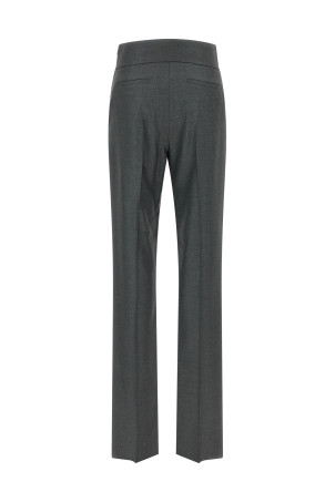 Valentino Garavani Textured Silk Wool pants Gray
