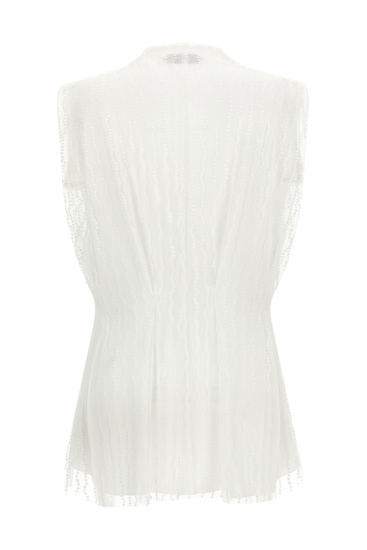 Асимметричный топ из тюля, белый ALBERTA FERRETTI A080551200002