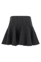 Pinstriped flannel skirt Gray